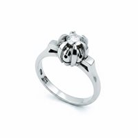 Cuneo - Corso Nizza 11 - Ring Goldside Woman in White Gold Diamante 0.14 Ct AN.GS0084 - AN.GS0084